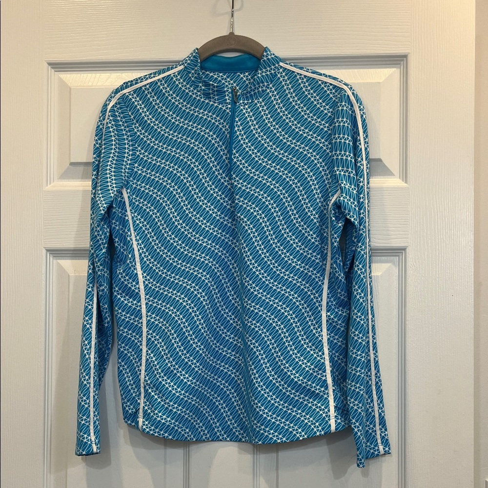 Tail Blue and White Women's Jacket